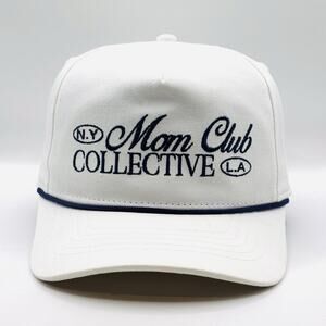 SnapBack Hat "Mom Club Collective" lettering Coney Island Picnic Anthropologie